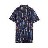 Bacteria Short Sleeve Button Down Unisex Shirt