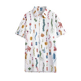 Bacteria Short Sleeve Button Down Unisex Shirt